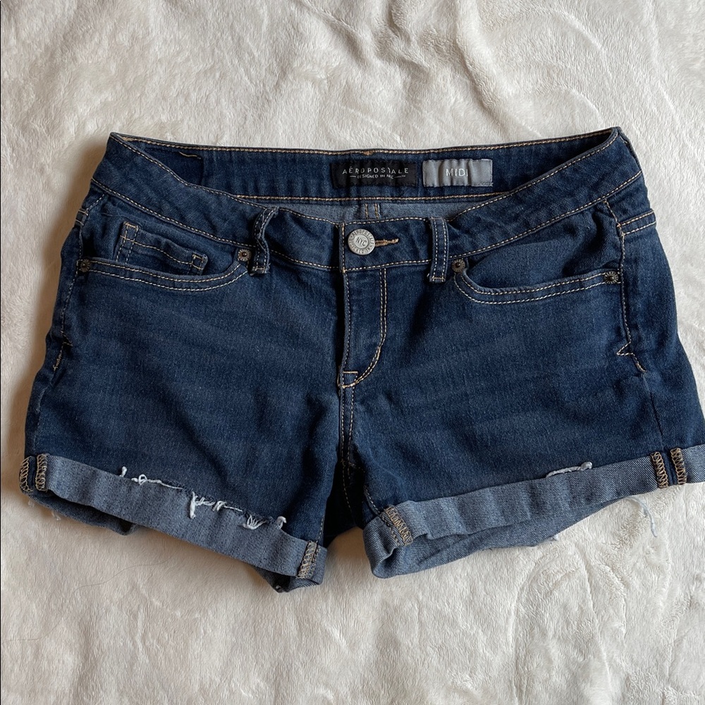 Aeropostale Dark Blue Jean Shorts